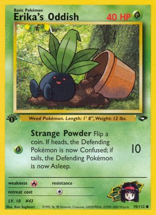 Erika's Oddish 070 - 1st Edition - Common