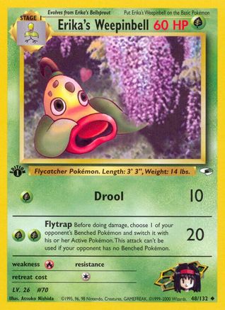 Erika's Weepinbell (48) (48) 048 - 1st Edition - Uncommon