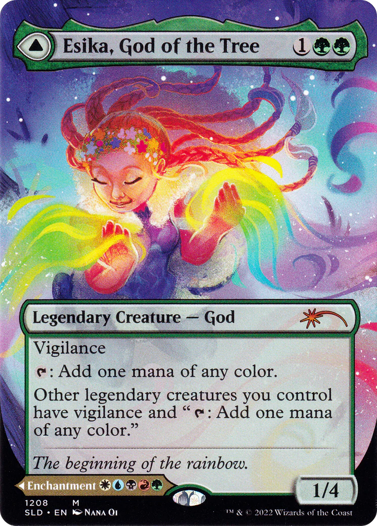 Esika, God of the Tree (Display Commander) - Thick Stock (SLD-1208) - Secret Lair Drop (Borderless) - Image 3