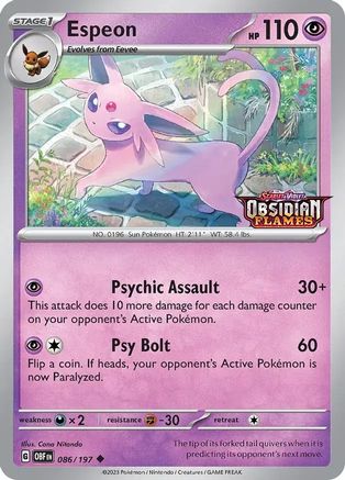 Espeon (Best Buy Exclusive) 086 - Holofoil - Promo