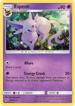 Espeon (Cosmos Holo) 089/214 - Holofoil - Promo