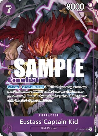 Eustass"Captain"Kid (CS 2023 Top Players Pack) [Finalist] (ST10-013) - Super Rare