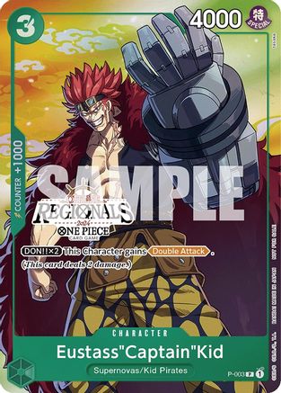 Eustass"Captain"Kid (Offline Regional 2024 Vol. 2) [Participant] (P-003) - Promo