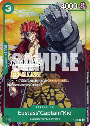 Eustass"Captain"Kid (Online Regional 2024 Vol. 2) [Finalist] (P-003) - Promo