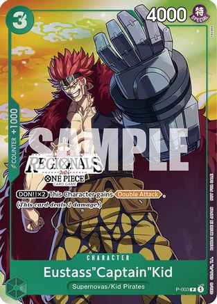 Eustass"Captain"Kid (Online Regional 2024 Vol. 2) [Participant] (P-003) - Promo
