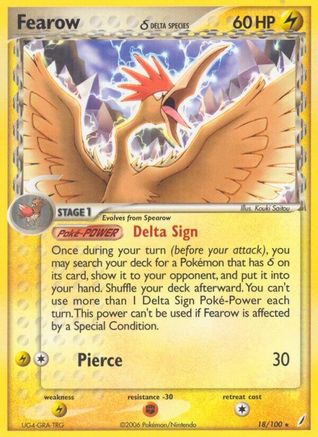 Fearow (Delta Species)/100 - Reverse Holofoil - Rare