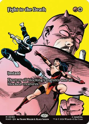 Fight to the Death (Borderless) (MAR-090) - Marvel Universe Eternal-Legal Foil