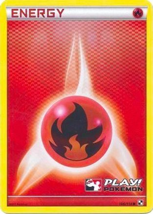 Fire Energy (Play! Pokemon) 106/114 - Holofoil - Promo