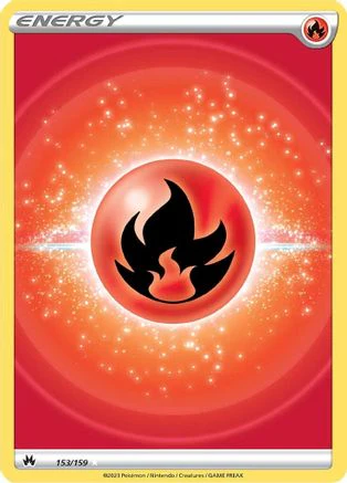 Fire Energy (Texture Full Art) 153 - Holofoil - Ultra Rare