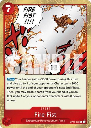 Fire Fist (OP15-020) - Rare