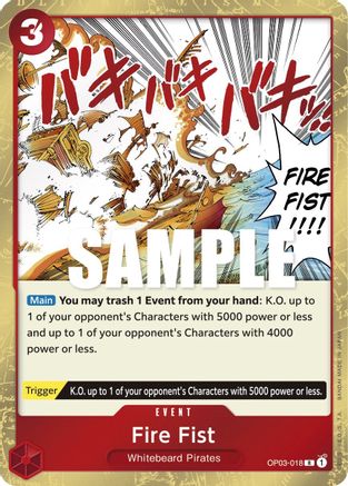 Fire Fist (OP03-018) - Rare