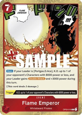 Flame Emperor (OP03-016) - Rare