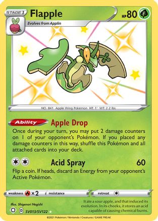 Flapple SV013 - Holofoil - Shiny Holo Rare