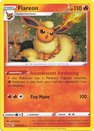 Flareon (Cosmos Holo) 026/185 - Holofoil - Promo