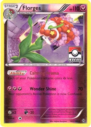 Florges (Pokemon League) 103/162 - Reverse Holofoil - Promo