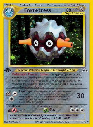Forretress (2) - 1st Edition Holofoil - Holo Rare