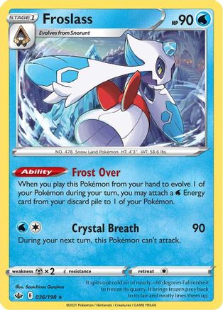 Froslass 036 - Holofoil - Holo Rare