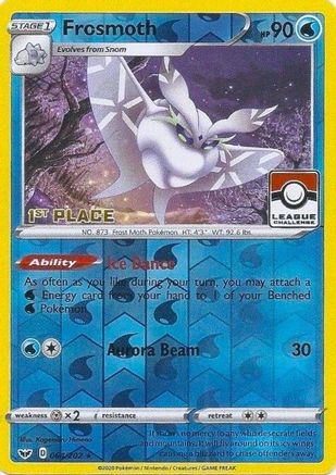 Frosmoth (League Challenge) [1st Place] 064/202  - Reverse Holofoil - Promo