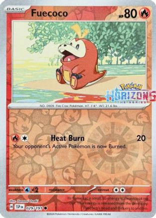 Fuecoco 029/191 - Reverse Holofoil - Common