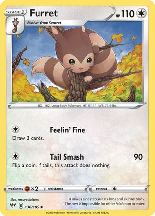 Furret 136 - Uncommon