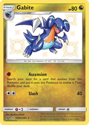 Gabite SV39 - Holofoil - Shiny Holo Rare