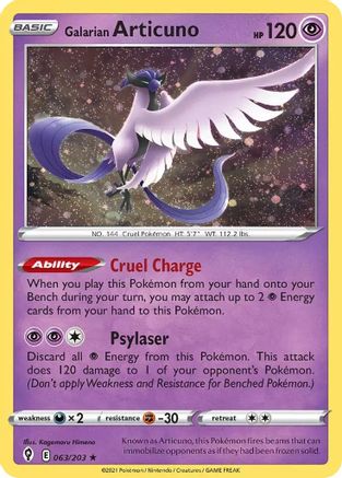 Galarian Articuno (Cosmos Holo) 063/203 - Promo
