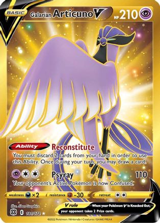 Galarian Articuno V (Secret) 181 - Holofoil - Secret Rare