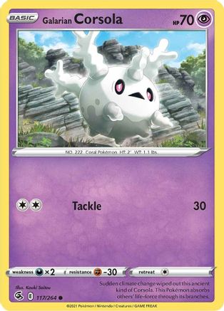 Galarian Corsola 117 - Common