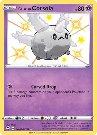 Galarian Corsola SV049 - Holofoil - Shiny Holo Rare