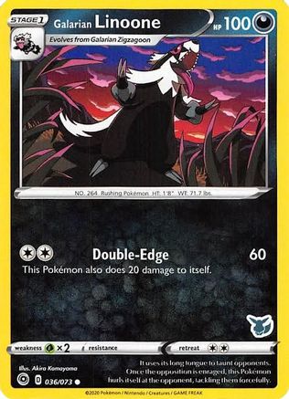 Galarian Linoone - 036/073 (Eevee Stamped)/073 - Promo
