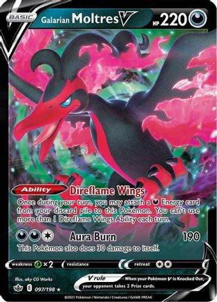 Galarian Moltres V 097 - Holofoil - Ultra Rare