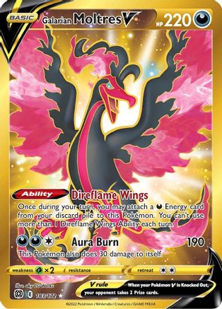 Galarian Moltres V (Secret) 183 - Holofoil - Secret Rare