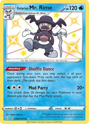 Galarian Mr. Rime SV021 - Holofoil - Shiny Holo Rare