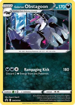 Galarian Obstagoon - SWSH193 - Promo