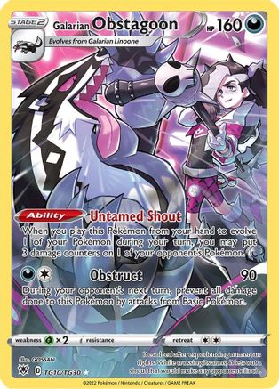 Galarian Obstagoon TG10 - Holofoil - Ultra Rare