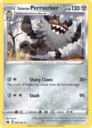 Galarian Perrserker 085 - Rare