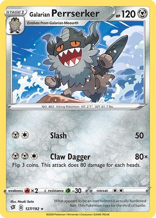 Galarian Perrserker 127/192 - Rare