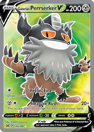 Galarian Perrserker V (Full Art) 183 - Holofoil - Ultra Rare
