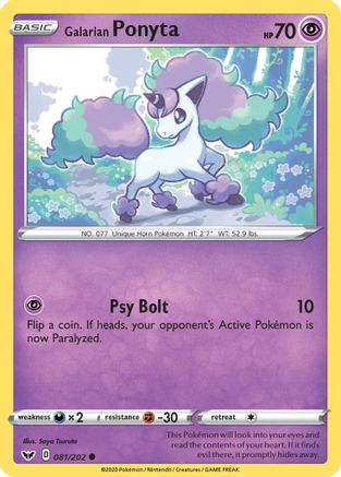 Galarian Ponyta 081 - Common