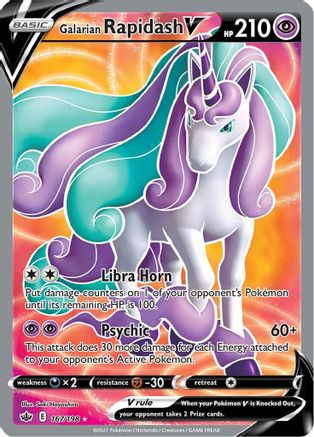 Galarian Rapidash V (Full Art) 167 - Holofoil - Ultra Rare
