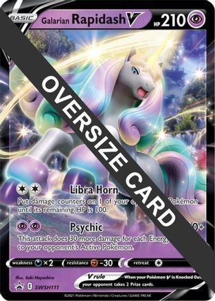 Galarian Rapidash V - SWSH111 - Holofoil - Promo