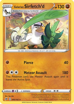 Galarian Sirfetch'd - 95/192/192 - Rare