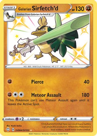 Galarian Sirfetch'd SV064 - Holofoil - Shiny Holo Rare
