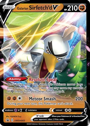 Galarian Sirfetch'd V SWSH043 - Holofoil - Promo