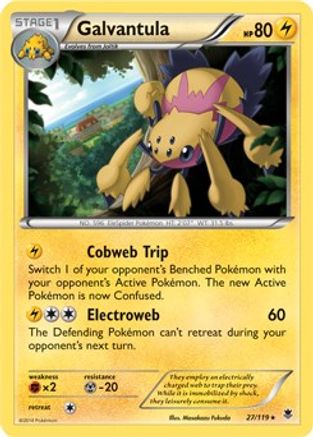 Galvantula - 27/119 (XY Phantom Forces)/119 - Holofoil - Holo Rare