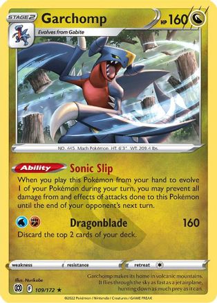 Garchomp 109 - Holofoil - Holo Rare
