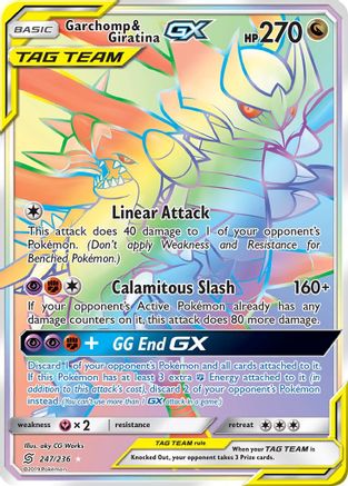 Garchomp & Giratina GX (Secret) - Holofoil - Secret Rare