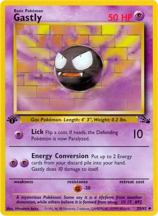 Gastly 033 - 1st Edition - Uncommon