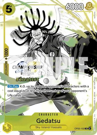Gedatsu (Championship 2024 Finalist Card Set Vol. 2) (OP05-102) - Rare