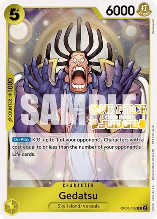 Gedatsu (Judge Pack Vol. 3) (OP05-102) - Rare